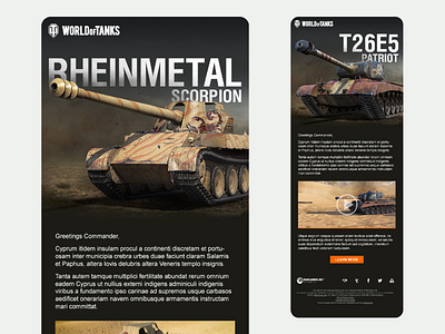 Premium tank promotion newsletters