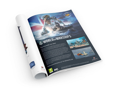 Print ad - World of Warships advertising communication design freelance graphic design magazine print print ad visual design