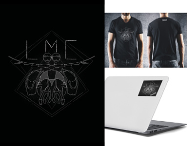 LMC - Mantis shrimp illustration design freelance graphic design illustration merch merchandising metal band procreate visual design
