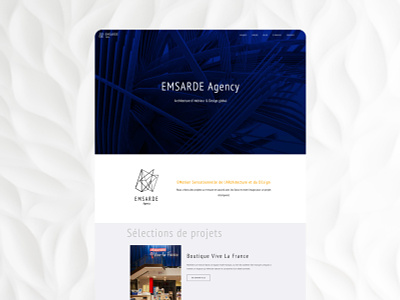 Webdesign - EMSARDE agency design freelance graphic design interface interface design ui visual design webdesign website