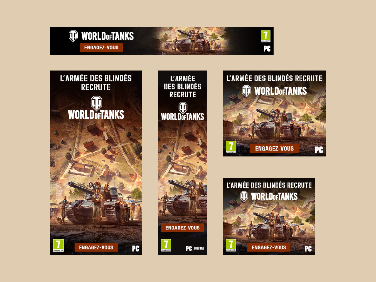 Digital campaign World of Tanks by Delphine Pépin on Dribbble
