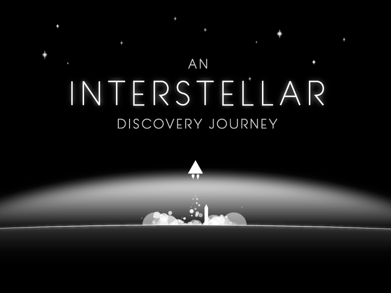 An Interstellar Discovery Journey discovery illustration interstellar journey motiongraphics space stars
