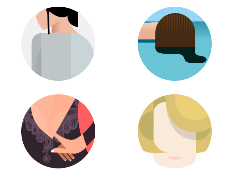 Them gif girls illustration minimal subtlety