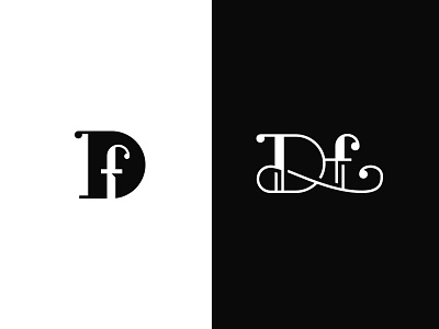DF Monogram classic df modern monogram simple