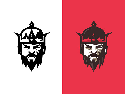 King Njengking crown face flat game icons king logo mascot sport team