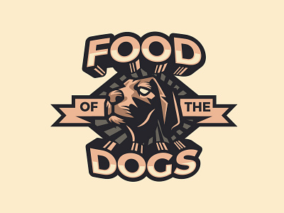 Dog animal dog food logo sport