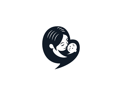 Mom and baby logo