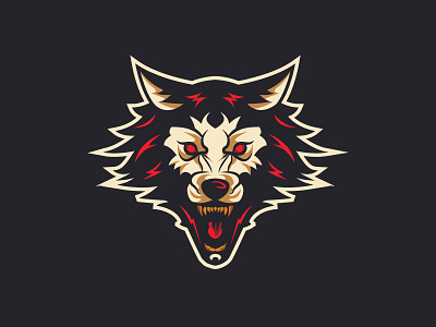 Wolf logo team sport team wolf