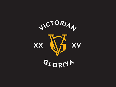 VG monogram lineart logo modern monogram victorian