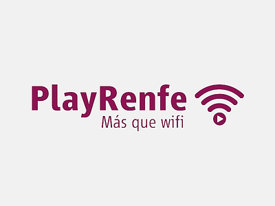 PlayRenfe logo logotype monogram renfe type vector