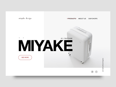 001 - MIYAKE WEBSITE bootstrap design home landing page product ui ux web