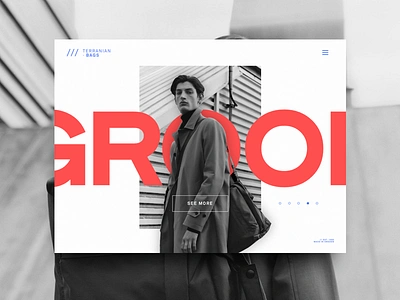 TERRANIAN BAGS // 001 bootstrap color fashion interaction landing product responsive sketch tipografia type ui ux web web design xd