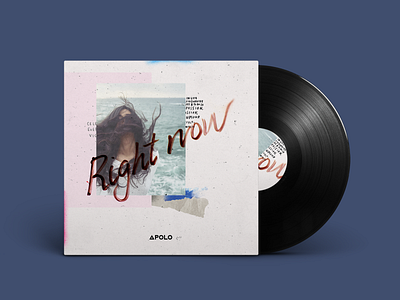Apolo - Right now // Cover album collage cover cover artwork craft design fiy lettering music spotify typography