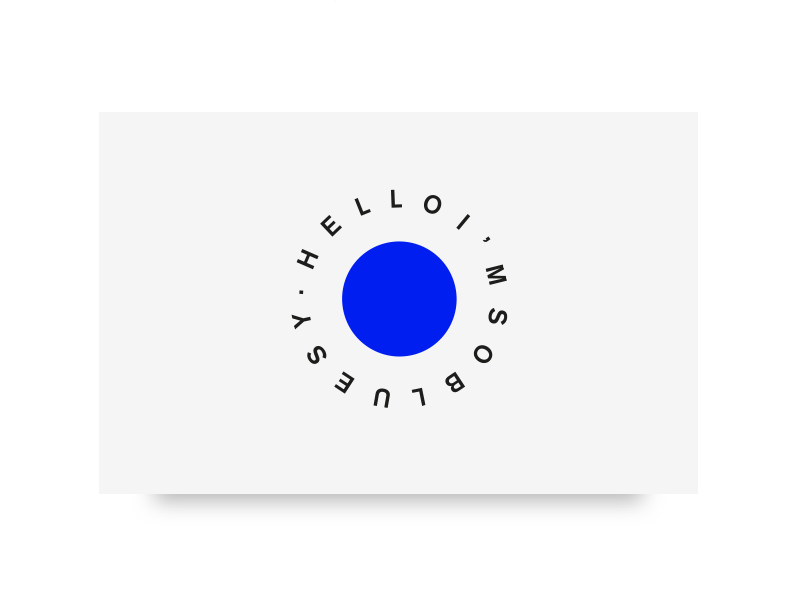 004 // HelloI'mSoBluesy // Logo