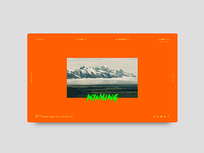 001 // Kanye West // Wyoming Home