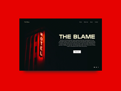 The Blame Hotel // Concept