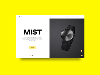 Nomad watches // Concept bootstrap design editorial editorial design editorial layout home landing page product responsive type typography ui ux web web design