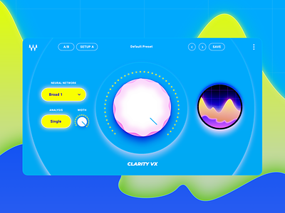 Waves Clarity Vx daw music plugin ui user interface design ux