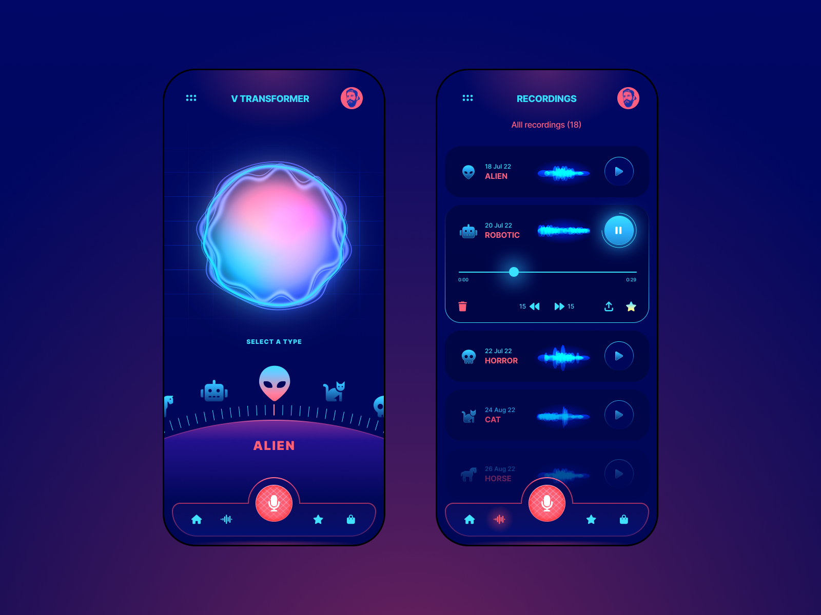 Voice Transformer by Cihangir Öziş on Dribbble