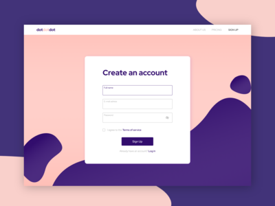 Signup designs, themes, templates and downloadable graphic elements on ...