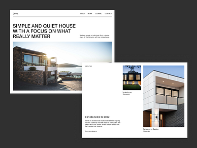 Architectural bureau — Concept concept design landing web