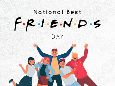 National Best Friends Day branding graphic design logo motion graphics ui