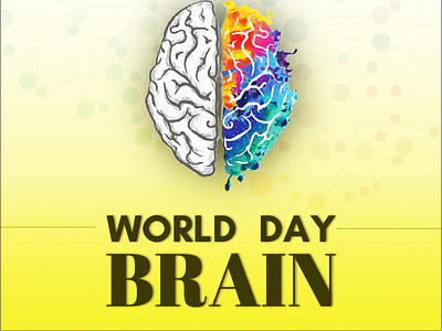 World Brain Day 3d animation branding design graphic design icon illustration logo motion graphics typography ui ux vector