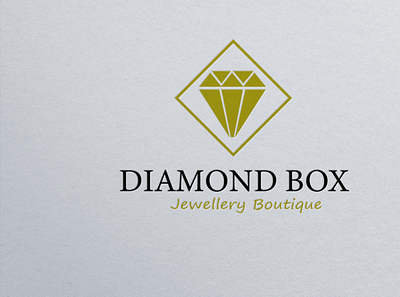 Diamond box jewellery boutique app branding design graphic design illustration logo typography ui ux vector