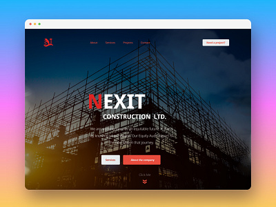 Landing Page Nexit V2 design figma graphic design illustration landing page typography ui ux