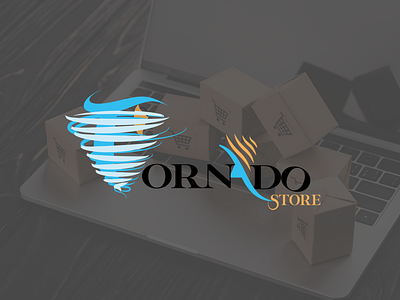 Tornado Store (Concept Brand identity) animation branding graphic design logo
