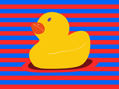 Hypnotized Duck Illustration adobeillustrator duck illusion illustration textured