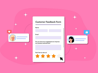 Jotform Customer Feedback Form adobeillustrator banner design customer customer feedback design form headerbanner illustration jotform ui