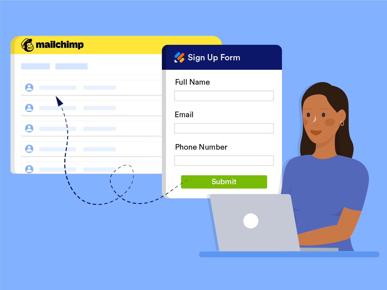 How to create a signup form in Mailchimp by Merve Ağaoğlu on Dribbble