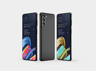 Galaxy S21 Mockup Set abstract android branding clean design device display download galaxy mock up mockup phone phone mockup realistic samsung galaxy samsung galaxy s21 simple smartphone ui ux