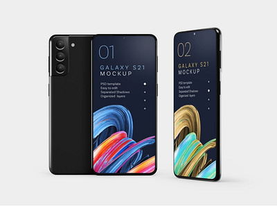 Galaxy S21 Mockup Set abstract android branding clean design device display download galaxy mock up mockup phone phone mockup realistic samsung galaxy samsung galaxy s21 simple smartphone ui ux