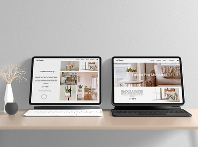 M1 Pad Pro With Keyboard Mockup abstract clean device display ipad ipad pro laptop mac macbook mockup phone phone mockup presentation realistic simple smartphone theme ui ux web
