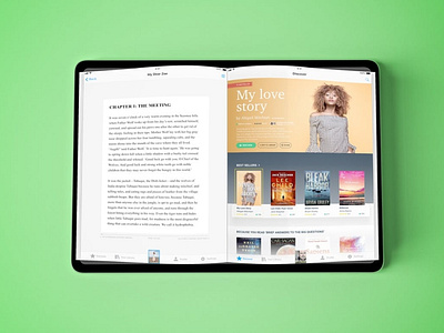 Book iPad Pro abstract app apple book books clean device display ebook ibook ios ipad iphone laptop learning macbook mockup pro realistic simple