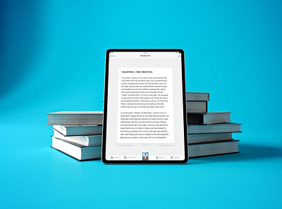 Book iPad Pro abstract app apple book books clean device display ebook ibook ios ipad iphone laptop learning mac mockup pro realistic simple
