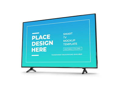 Smart TV Display Mockup Template Set 3d design device display hd lcd mockup monitor presentation realistic screen smart smart tv television touchscreen tv tv display ui ux video