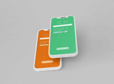 IPhone Clay Mockup app clay mockup device devices digital display isolated mobile phone clay screen smartphone social media technology touch screen ui ux web web design web development website