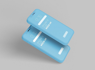 IPhone Clay Mockup app clay mockup device devices digital display isolated mobile phone clay screen smartphone social medi social media template technology touch touch screen ui ux web website