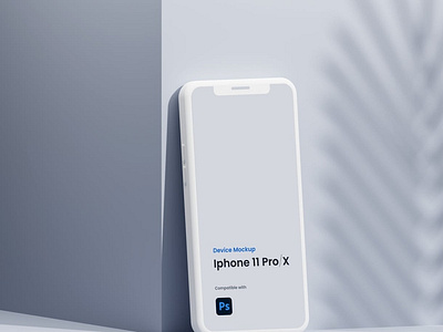 Clay Mobile Mockup - iPhone background clay clean device display iphone iphone 11 iphone 12 iphone 13 iphone x minimalist mobile mockup mockups phone product psd realistic ui ux