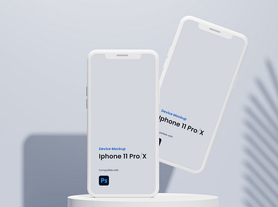 Clay Mobile Mockup - iPhone background clay clean design device display iphone iphone 11 iphone 12 iphone 13 iphone x minimalist mobile mockup mockups phone product psd ui ux