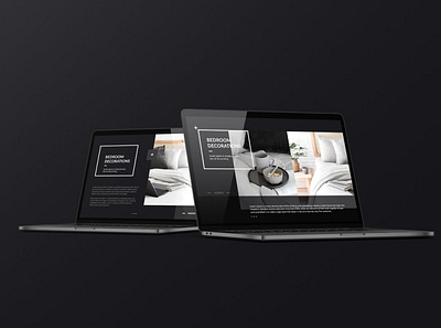 Dark Laptop Mockup abstract black clean dark dark laptop design device devices display laptop mac macbook mockup presentation realistic screen simple theme ui ux