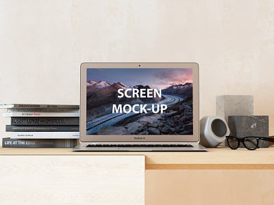 Screen Mockup Set 3d air apple design device display graphic design interior laptop macbook mockup notebook phone realistic screen screenshot ui ux web website