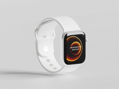 Smartwatch Mockup abstract app apple application clean device digital display gadget interface mockup realistic simple smartwatch smartwatch mockup sport ui watch watch mockup wristwatch