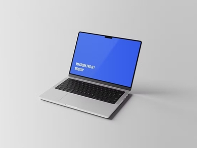Free Macbook Pro M1 Mockup by Fonts/Typography on Dribbble