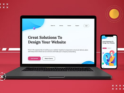 Free Abstract Responsive Mockup abstract clean device display laptop mac macbook mockup phone phone mockup presentation realistic simple smartphone theme ui ux web webpage website