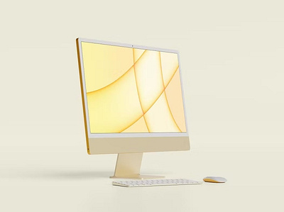 Free iMac M1 Mockup abstract clean design device display imac imac design imac mockup laptop mac mockup presentation realistic screen showcase simple ui ux web website