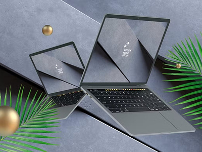 Free Black Laptop Mockups